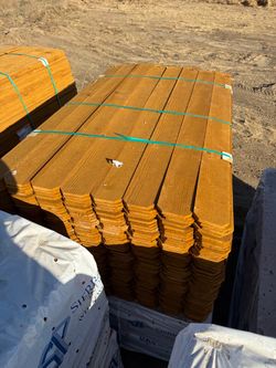Fence boards stained