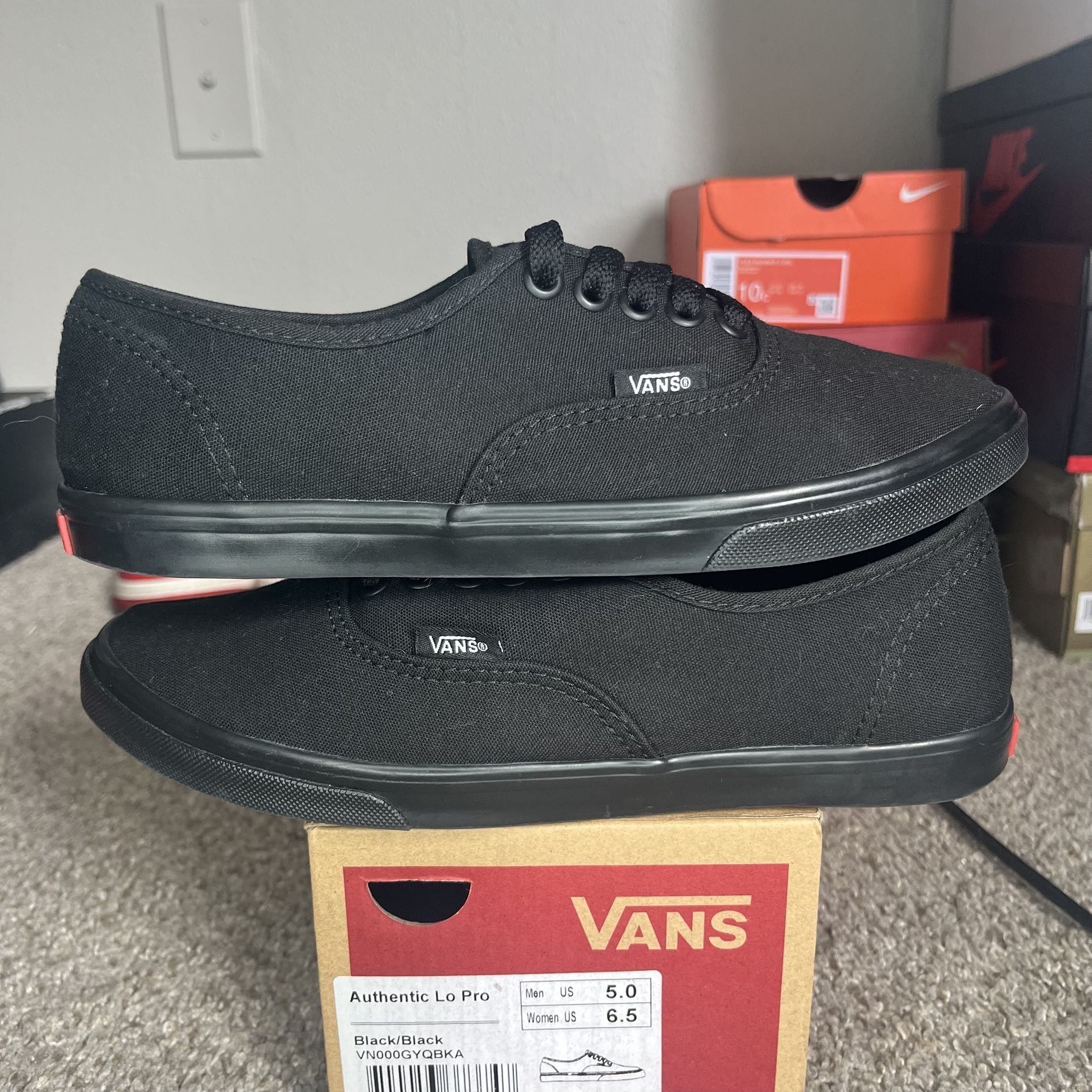 Vans Off The Wall 721356 Black Casual skateboard Shoes M Size 5 / W size 6.5