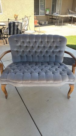 Blue Velvet vintage seat