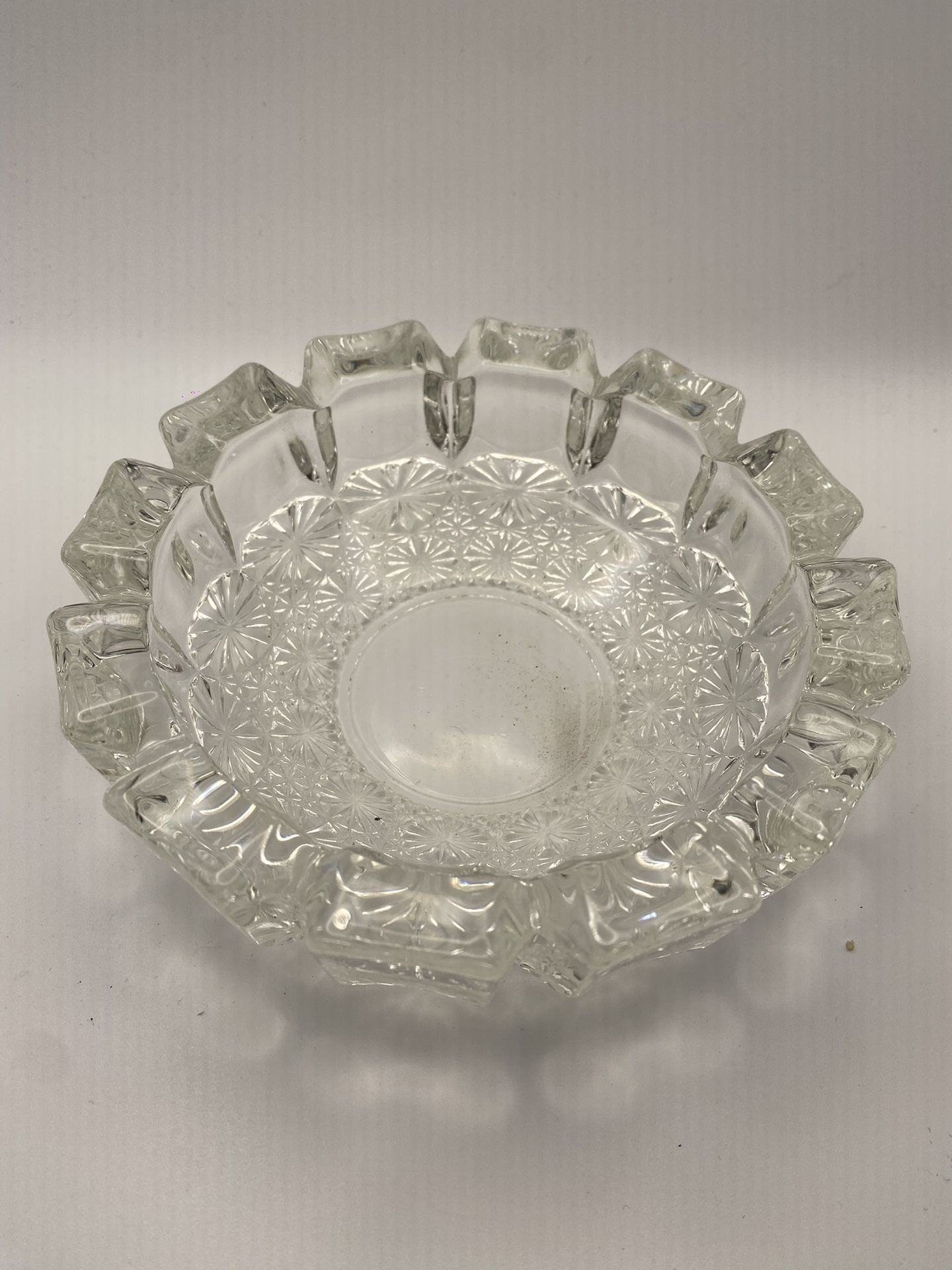 Crystal Cut Glass Ash Tray