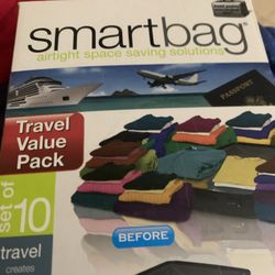 10 Pieces SMARTBAG Travel Value Space Saving Solution 