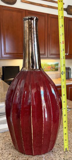 19” tall Ceramic Vase
