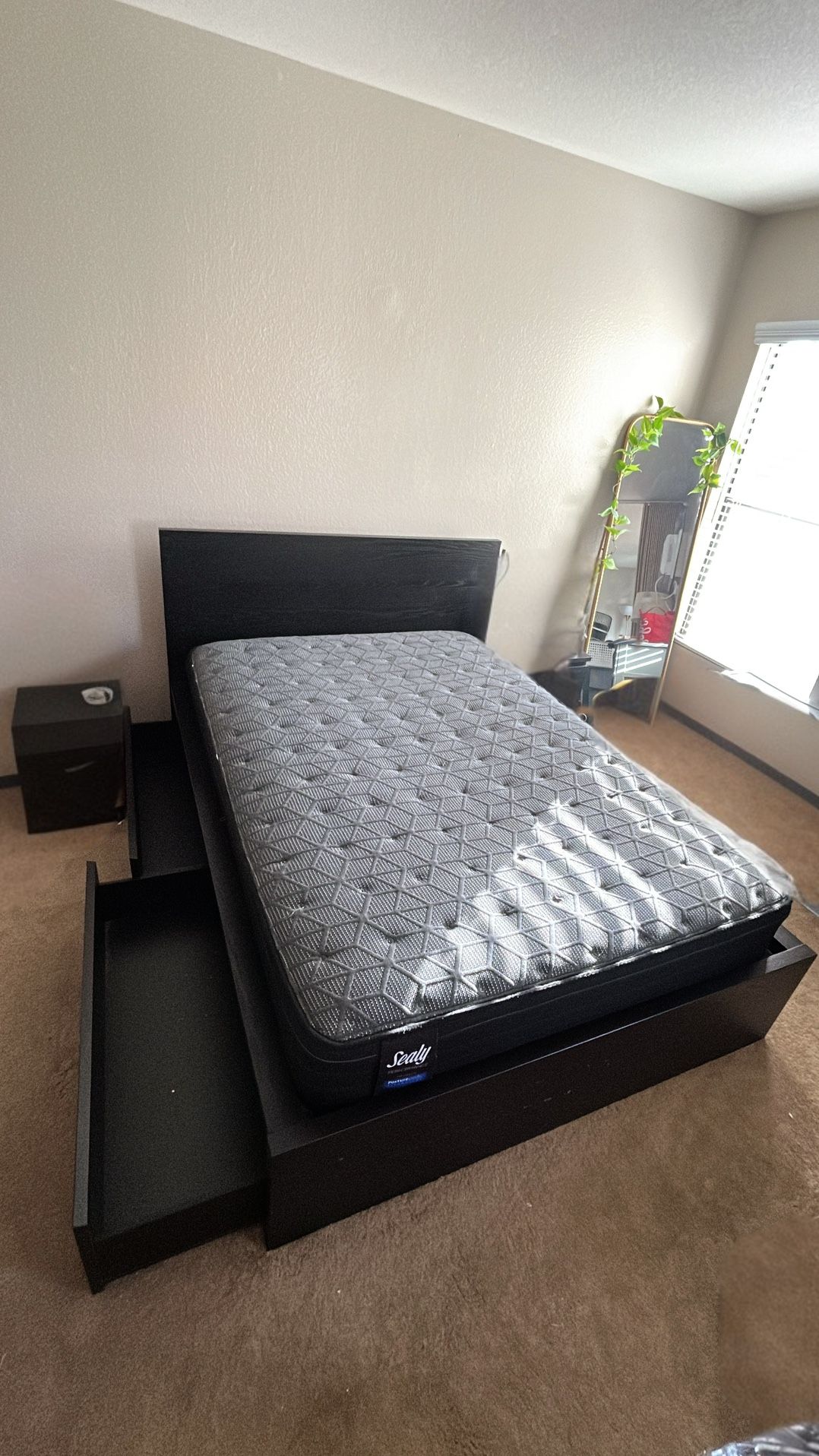 IKEA Full Size Bed Frame with Storage 