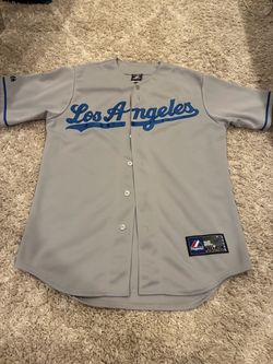 Majestic LA Dodgers Grey Authentic Jersey Men’s size Medium