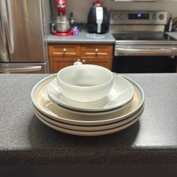 5 Plates & 1 Dish Dinner Plates
