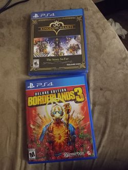Brand new never opened kingdom hearts game and new borderlands 3 been played twice though
