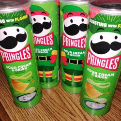 (4) Pringles Sour Cream & Onion! All For $8.00! 