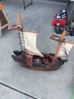 Wooden Pirate Ship 30x29”
