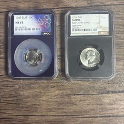 2 NGC Graded Coins 