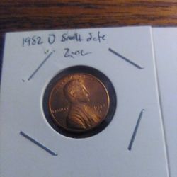 1982 D Small Date Zinc Penny