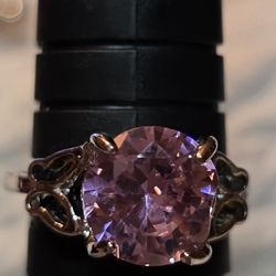 .925 Pink Sapphire Ring