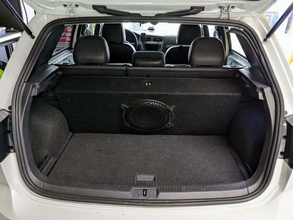 VW Mk7 Golf, GTI , R, TDI Custom Trunk Subwoofer