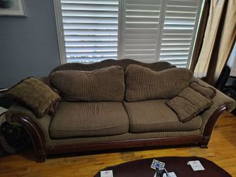 Couch and loveseat together or separate.(MAKE OFFER NOT FIRM ON PRICE) I HAVE A TRUCK ALSO