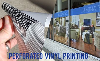Sticker Banner Vinyl Printing para ventanas externas