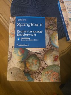 SpringBoard Grade 10 English Language Development Workbook