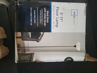 $BEST OFFER$ Mainstays 5'11" Black Floor Lamp