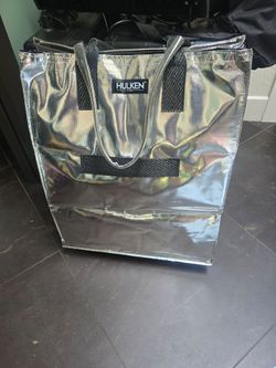 Large Silver  Hulking bag