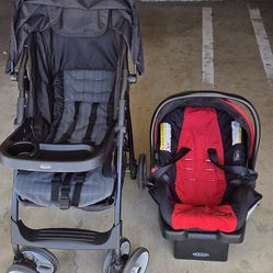 Graco foldable stroller and carseat