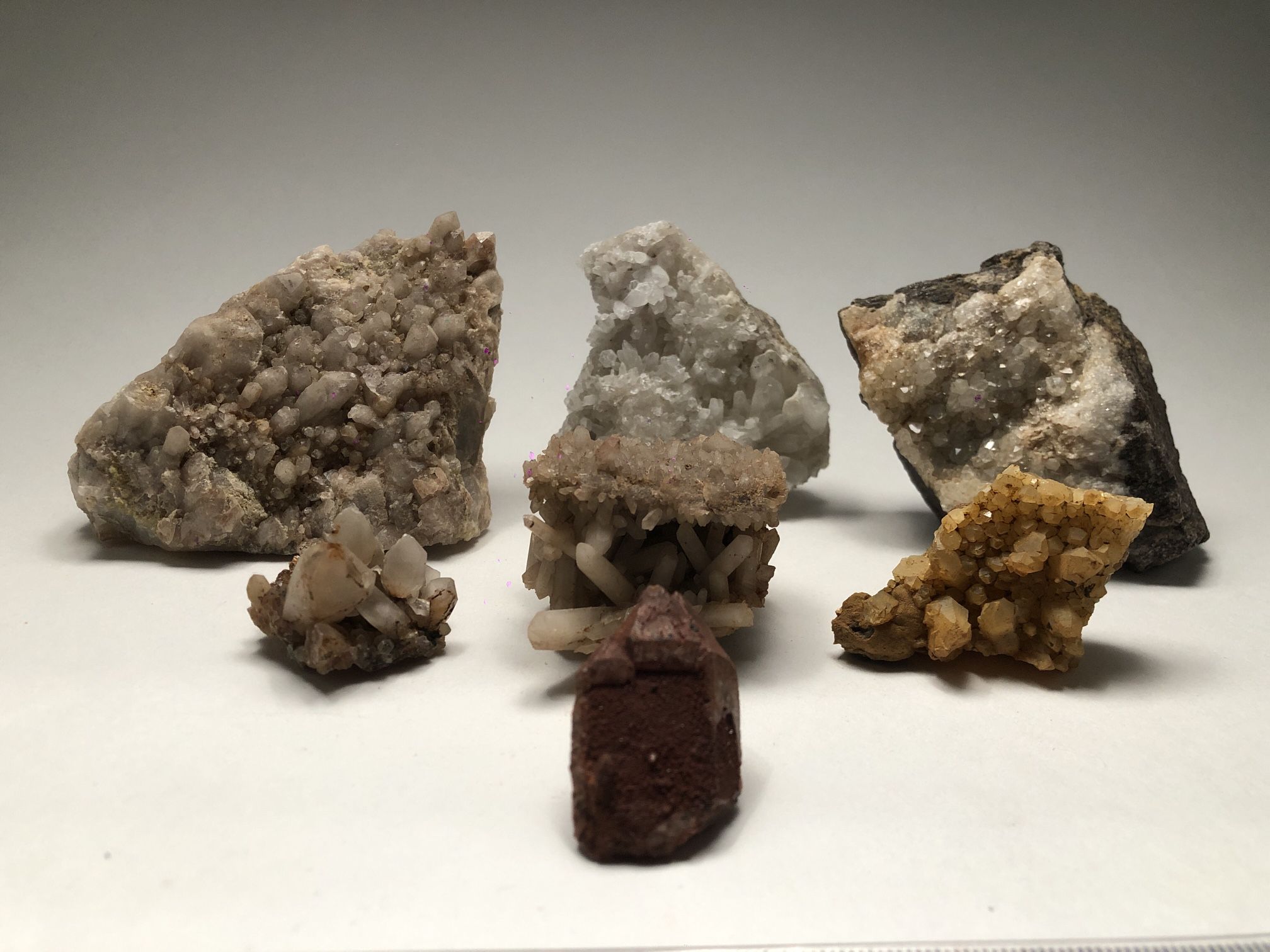 High Alpine Quartz Crystal Cluster Collection - Set of 7