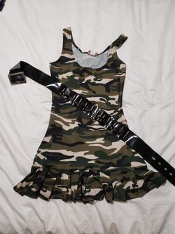 Army girl camouflage Halloween costume