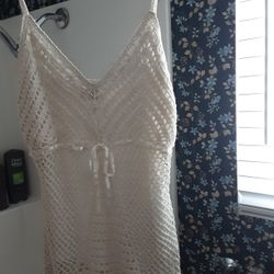 Large Beige Lace Top