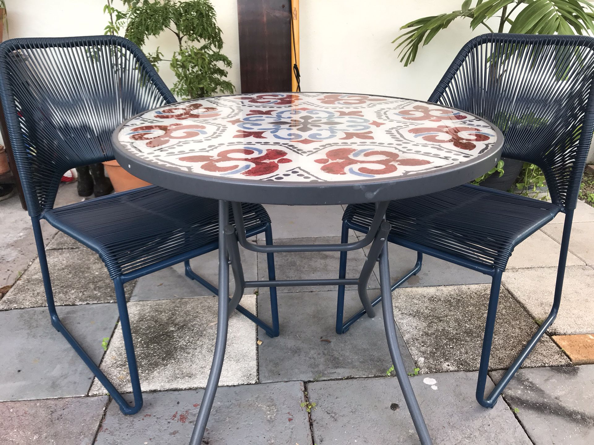 Outdoor Table & 2 Chairs