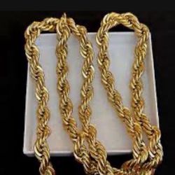 30” Gold Plated Chain. 