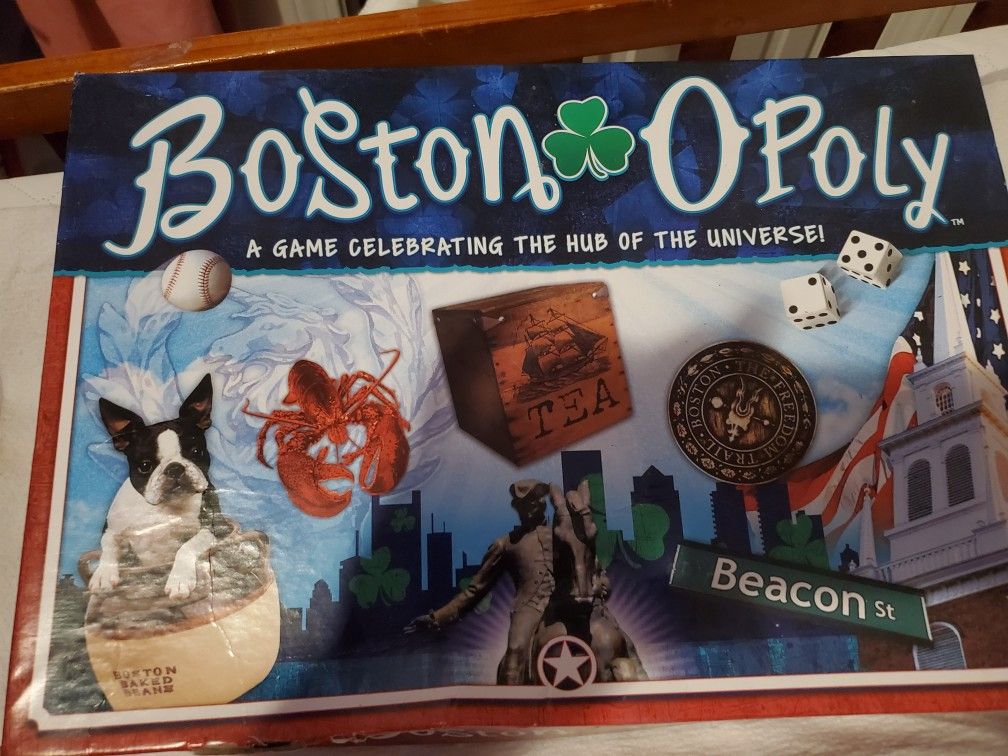 Boston Monopoly Board Game (Brand new never used)