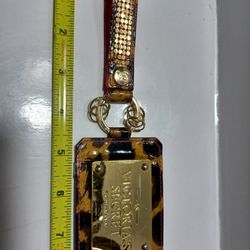 Victorias Secret Pink Rhinestone Keychain ID Holder Luggage Tag