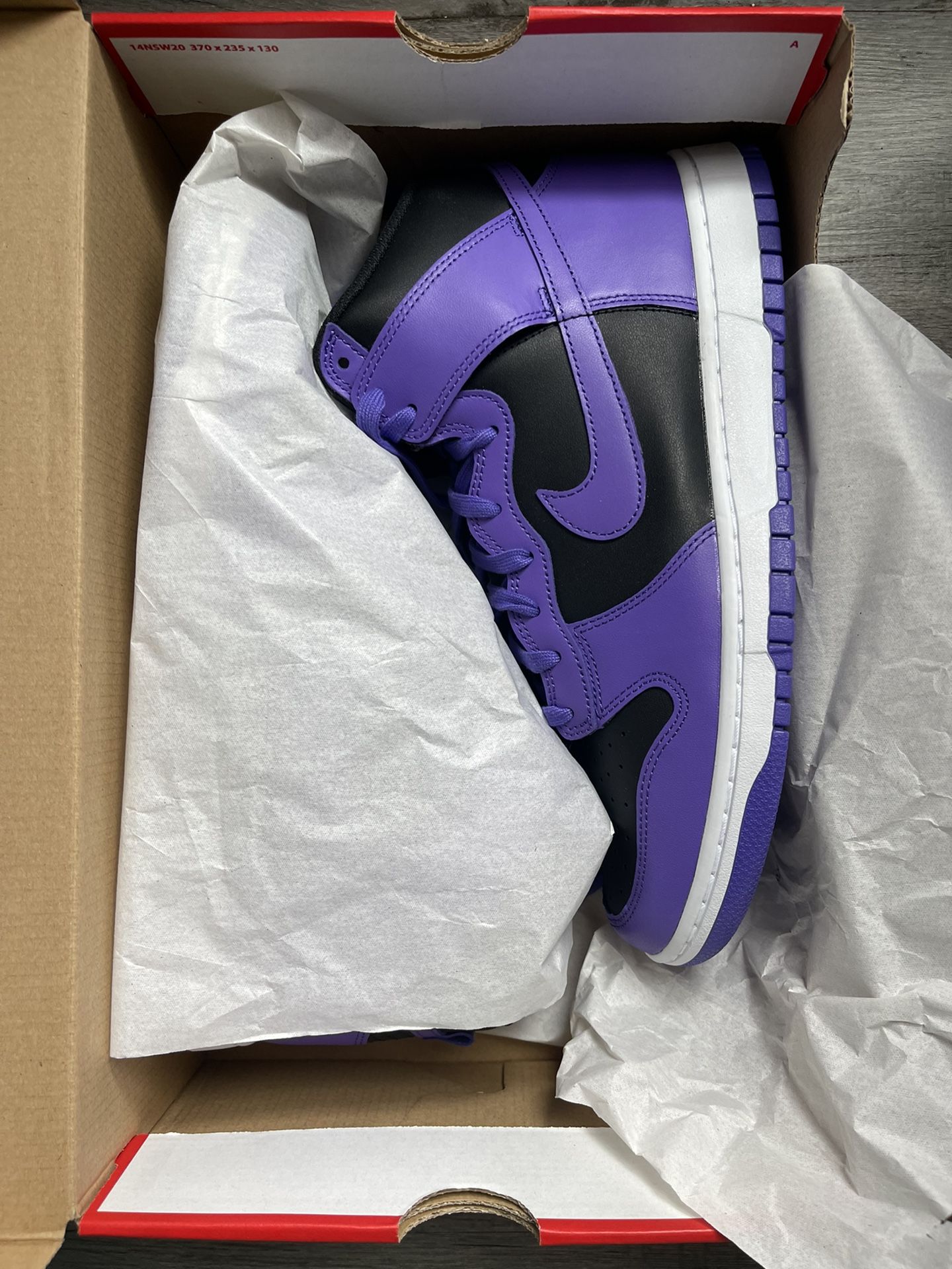 Men’s Purple HighTop Swoosh Dunks