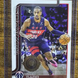 Topps 2025 Alex Sarr #96 Washington Wizards NBA All-Rookie Team Rookie Card