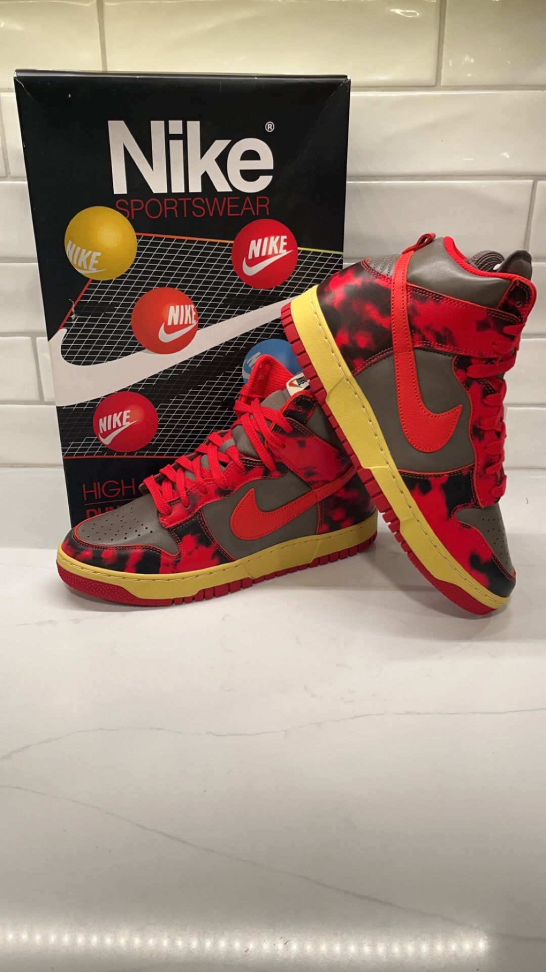Nike Dunk 1985 High Acid Wash - Size 9.5M