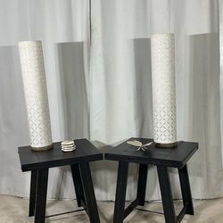 Black Rustic Ashley Furniture End Tables / Side Tables / Accent Tables (2)