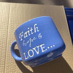 Blue Mug For Small Plant