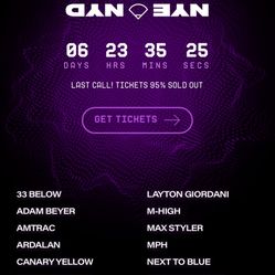 Proper NYE @ Petco Park 2-Day Tickets 