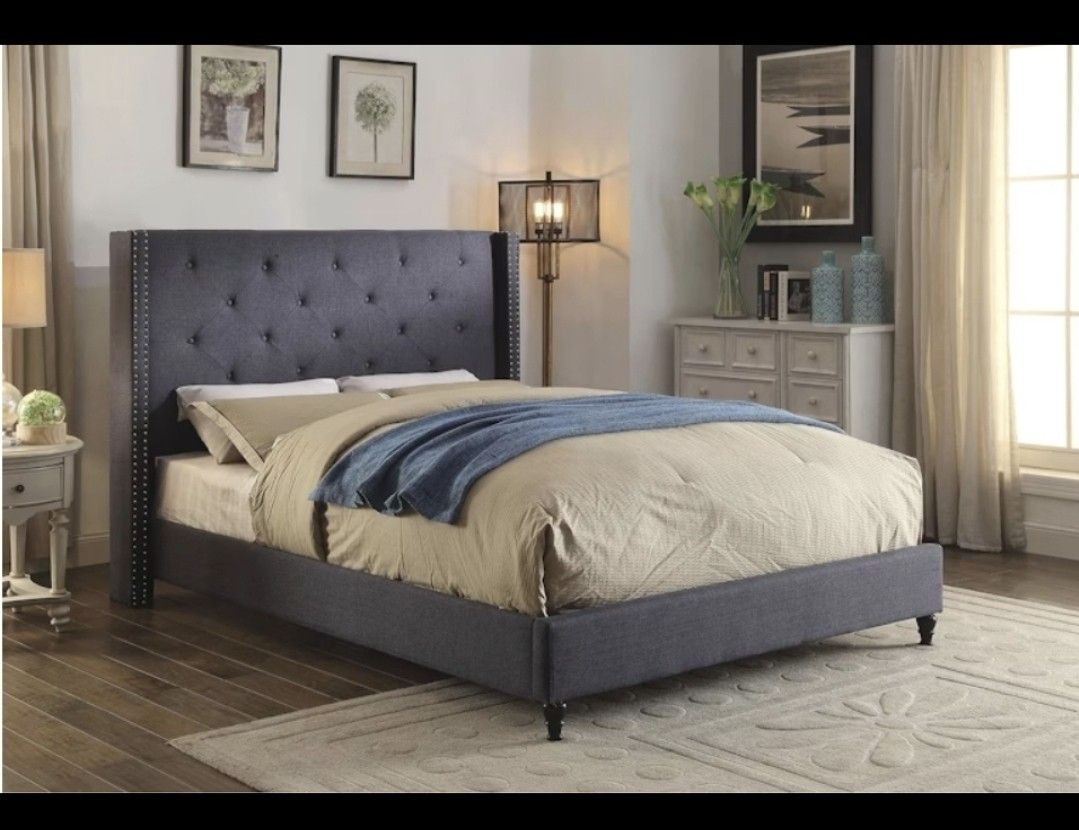 King Bed Frame With Mattress 