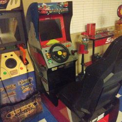 Arcade Sit Down Driving Game Arcade 1 Up