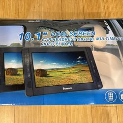 Car Headrest Dual Screen DVD Player 