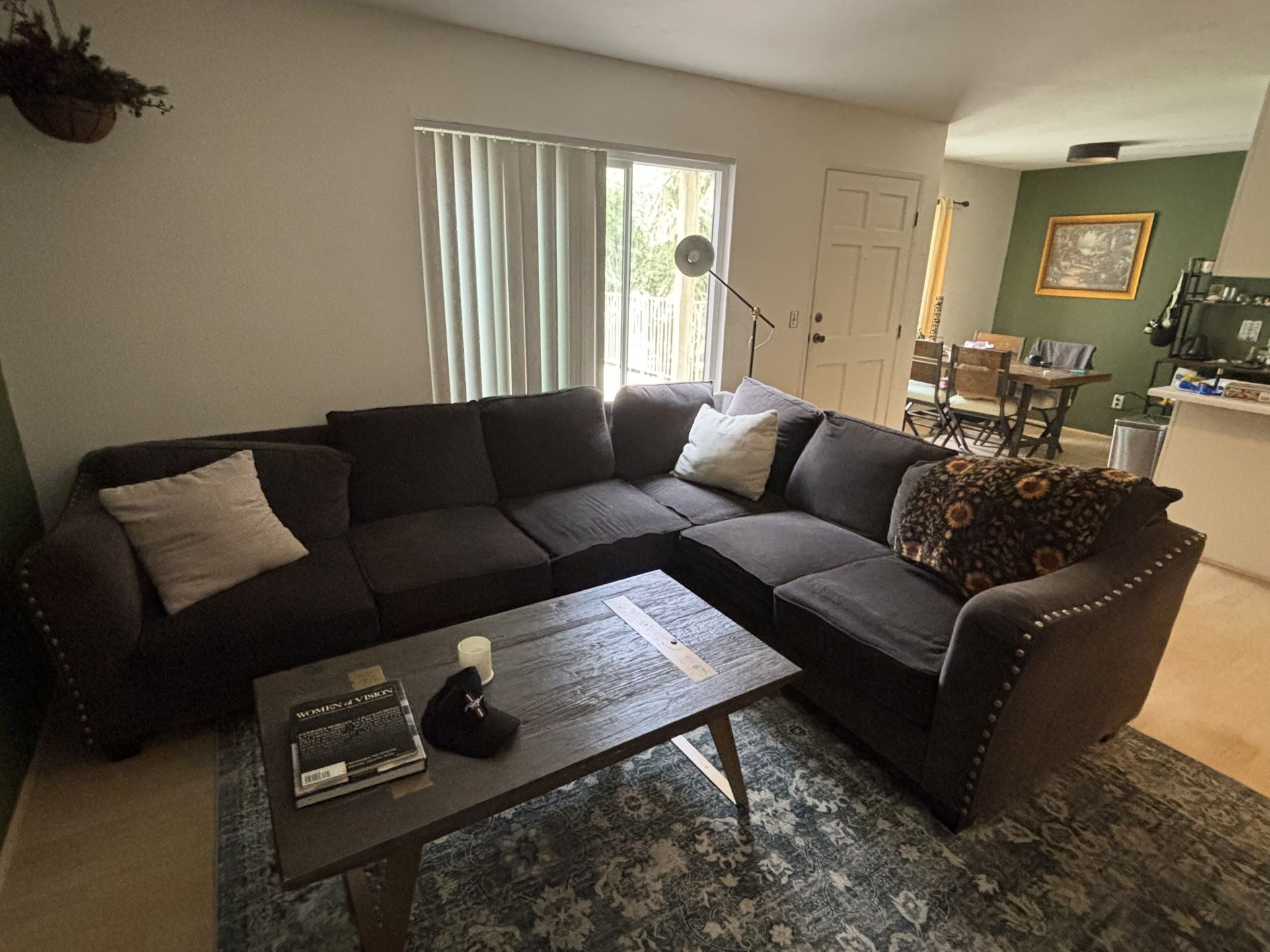 L Shape Brown Couch