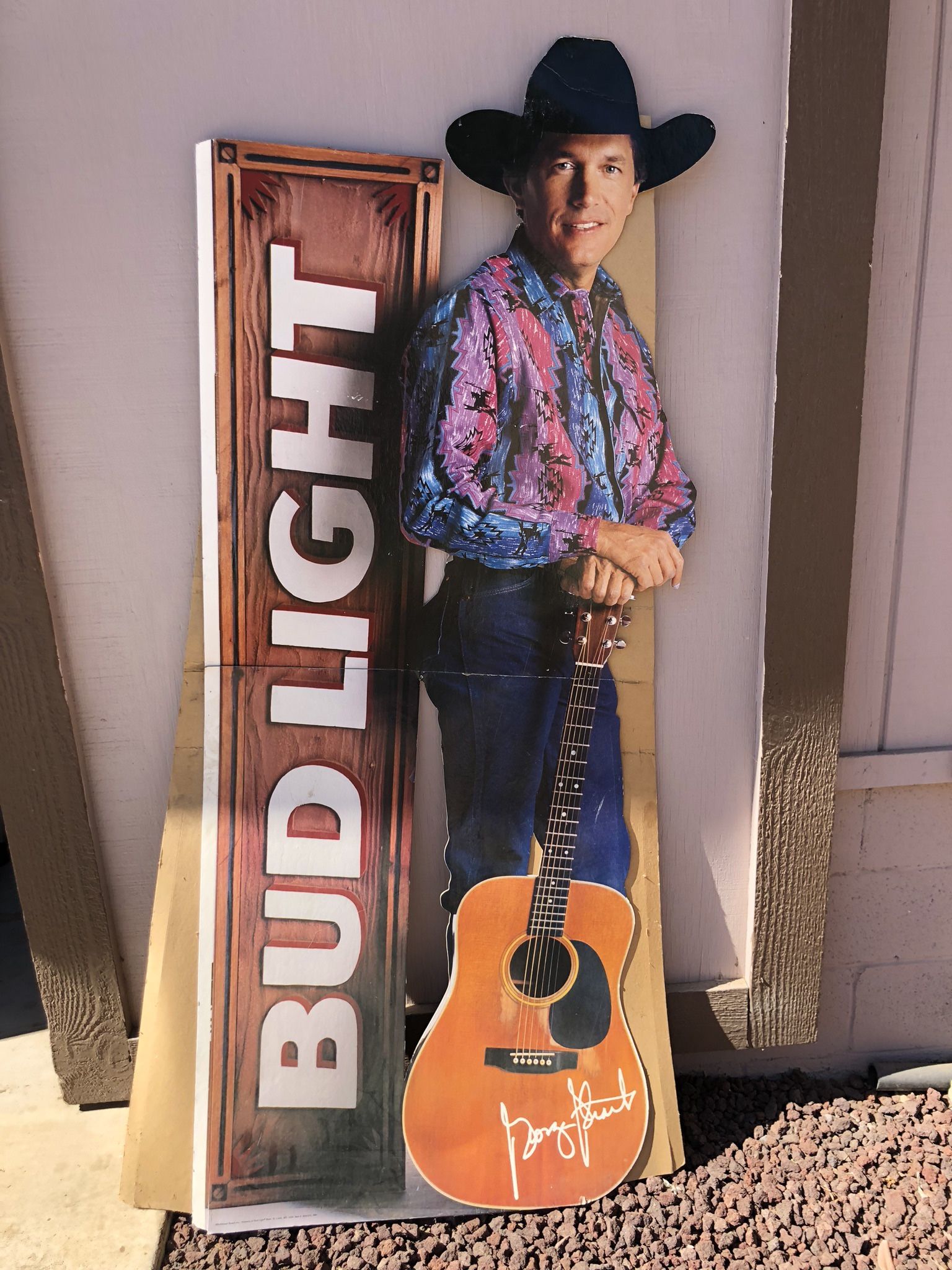 Budweiser Cardboard Cut Out Of George Strait