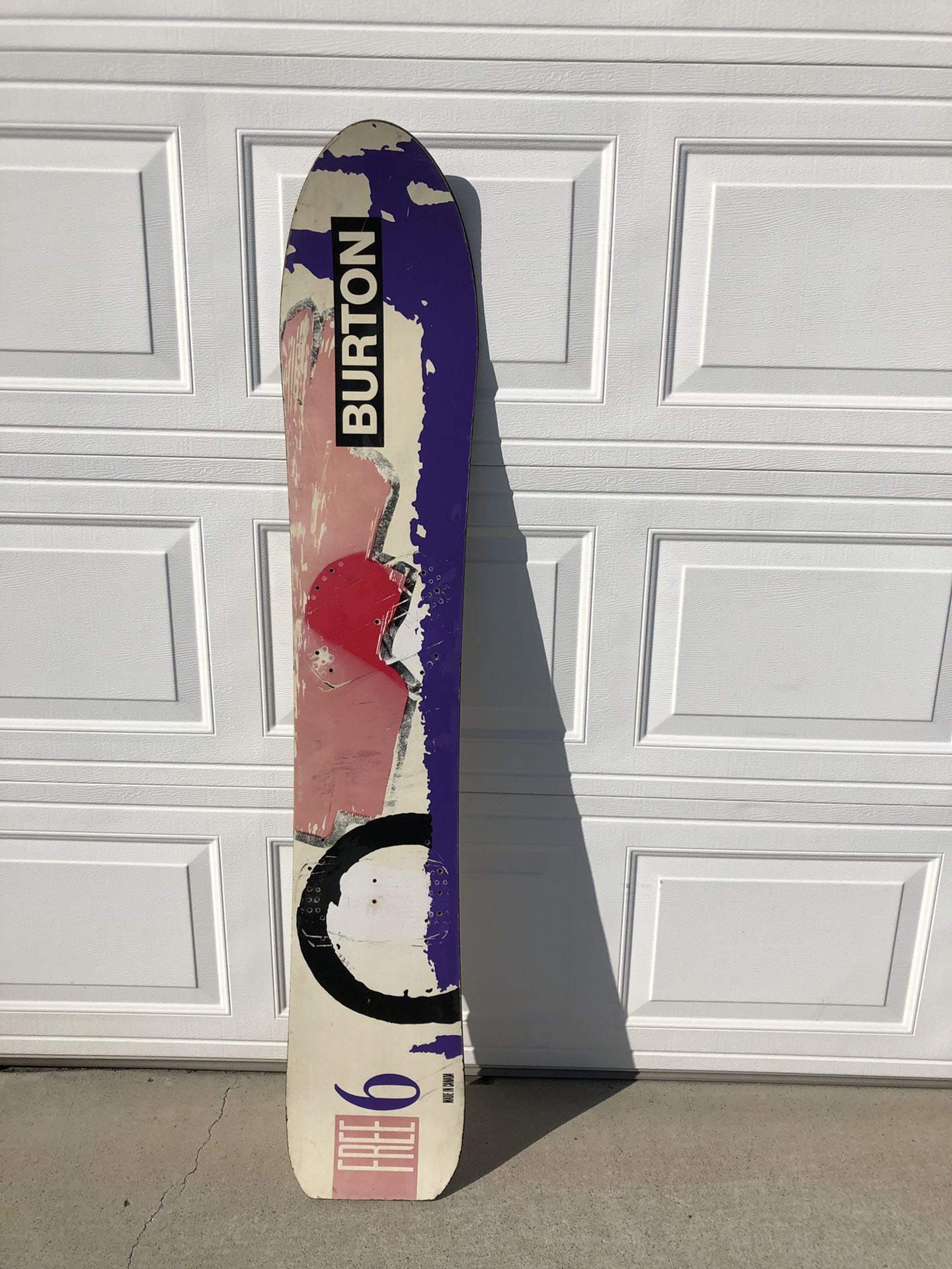 Vintage Burton Free 6 Alpine Snowboard 160cm