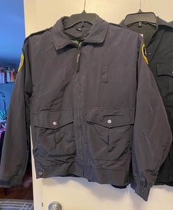 Halloween Costume Police Security officer uniform, jacket size Medium, blue, unisex men’s/women’s