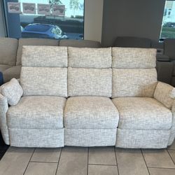 Fabric Electric Recliner In Perfect Condition 