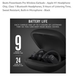 BEATS Powerbeats Pro Wireless EARBUDS