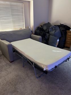 FOR SALE: Gray Couch Sleeper Sofa with Pull-Out Bed