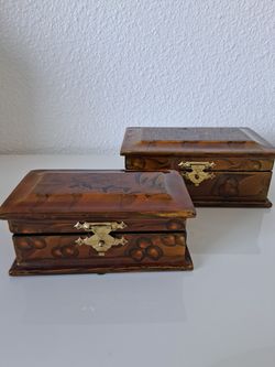 Vintage Jewelry Boxes set if Two