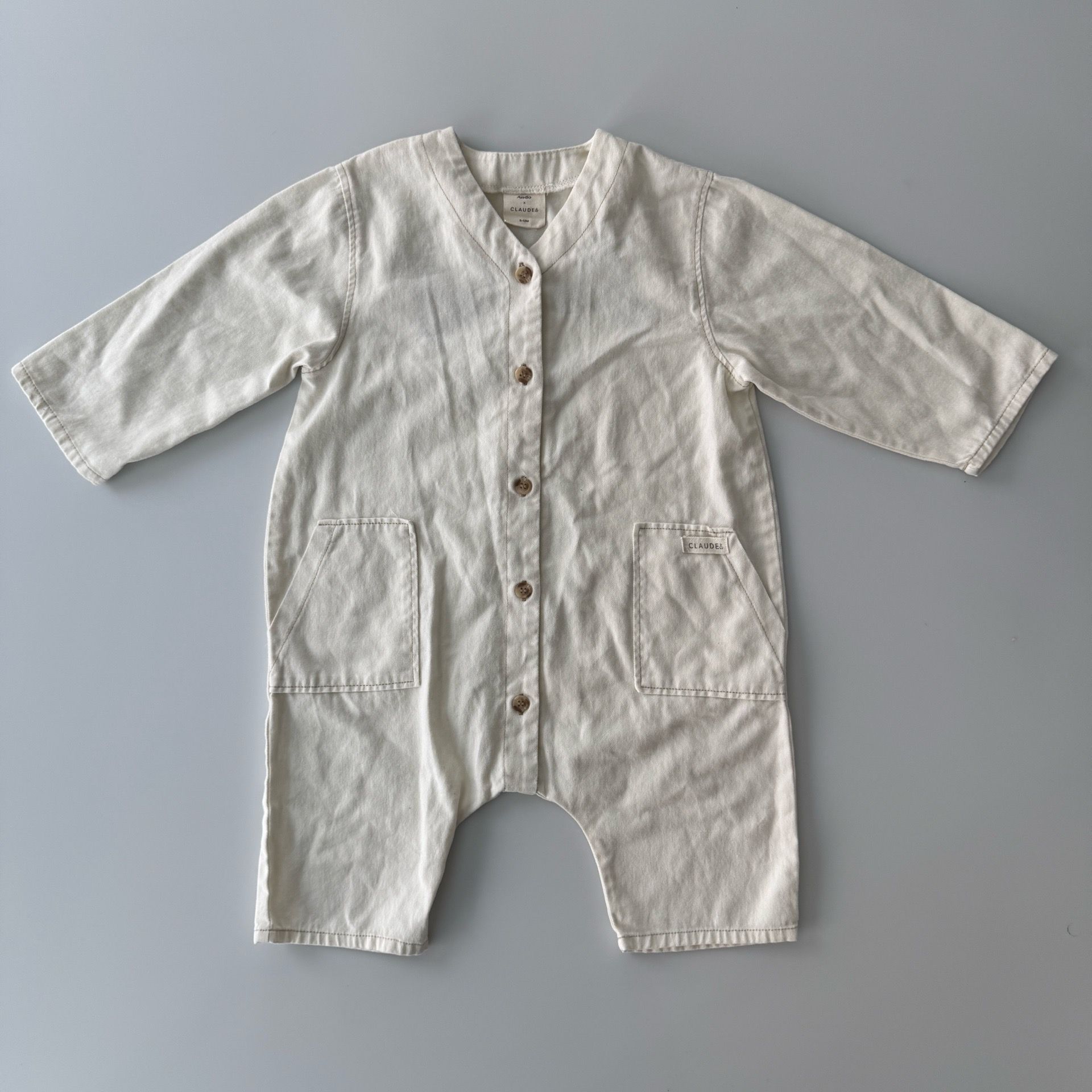 MILKING IT x ANDO Overalls (Oat) 6 - 12 Months Unisex Jumper