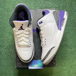 Air Jordan 3 dark iris size 9.5men/11women
