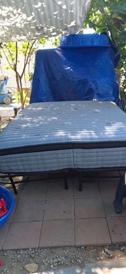 Queen size bed with frame