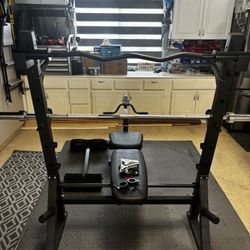 At Home Gym Weight Set, 45 Steel Bar Included 
